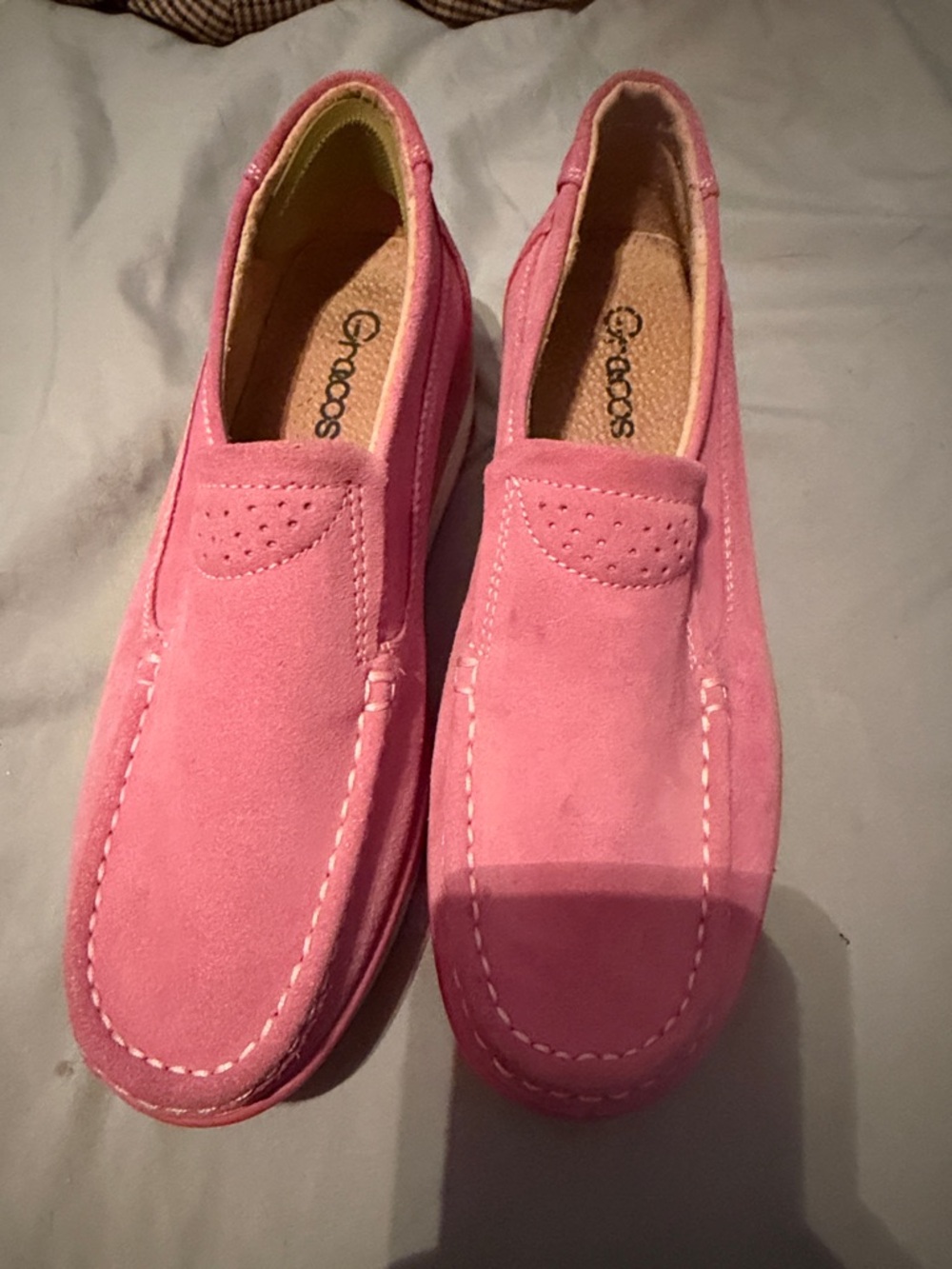 Pink Platform Slip-On Loafers for Women